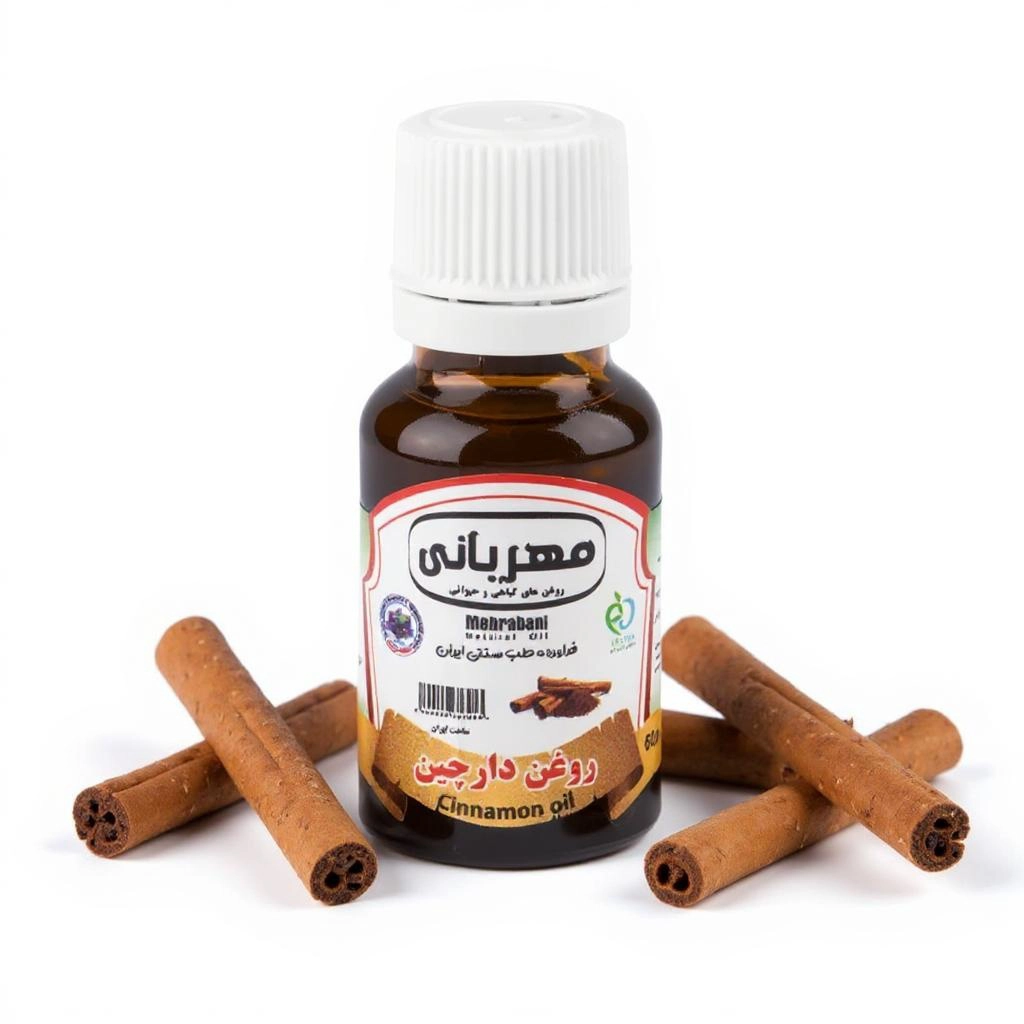 darcheen-mehrabani-oil-natural-02 روغن دارچین مهربانی حجم ۱۸ میلیلیتر - تصویر 1